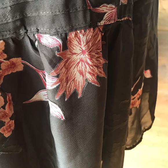 Anthropologie One Fine Day Sheer Floral Top - Picture 2 of 11